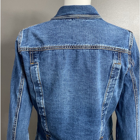 Free People Denim Button Up Jacket Size M - Picture 7 of 11